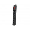Listwa przeciwprzepięciowa Multi M6 10m czarna (6 gniazd)-7813157