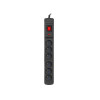 Listwa przeciwprzepięciowa Multi M6 10m czarna (6 gniazd) -792121