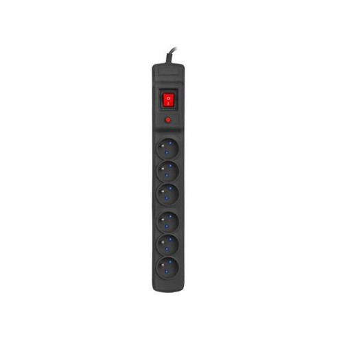 Listwa przeciwprzepięciowa Multi M6 10m czarna (6 gniazd) -792121
