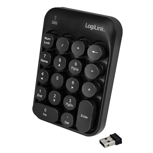 Klawiatura bezprzewodowa numeryczna, 18 klawiszy, 2.4GHz-796525