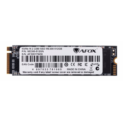 AFOX SSD M.2 PCI-EX4 1000GB TLC 1,7 GB/S NVME ME300-1000GN-7965992