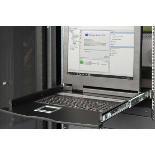 Konsola 19 LCD z touchpad bez KVM 1U klawiatura US-797521