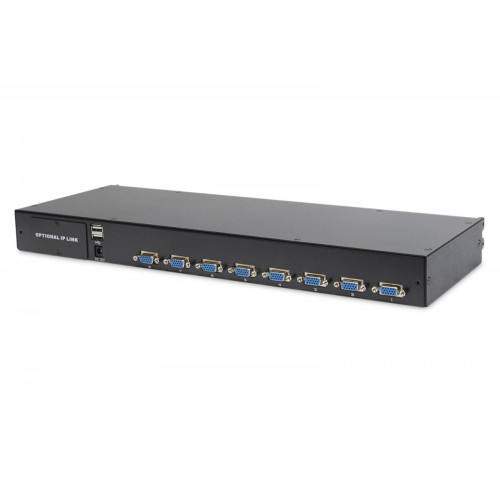 Konsola 19 LCD z touchpad KVM 8 portów 1U komplet kabli (8xDS-19231) klawiatura US-797533