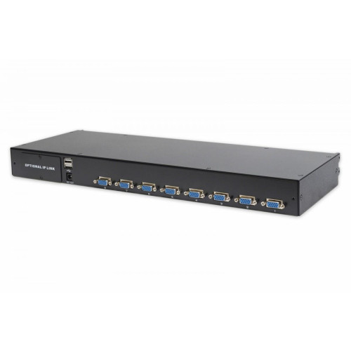 Przełącznik KVM modularny 8 portów do konsol LCD DS-72210 i DS-72211 komplet kabli (8xDS-19231)-797546