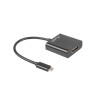 Adapter USB CM - HDMI F 15cm czarny -798254