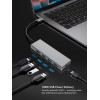 Adapter HUB USB C 7w1 - HDMI, USBx3, PD, SD/TF-8000955