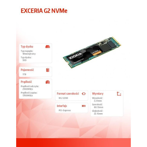 Dysk SSD Exceria 1TB NVMe 2100/1700MB/s-8000383
