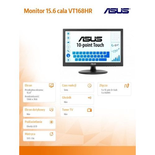 Monitor 15.6 cala VT168HR-8000671