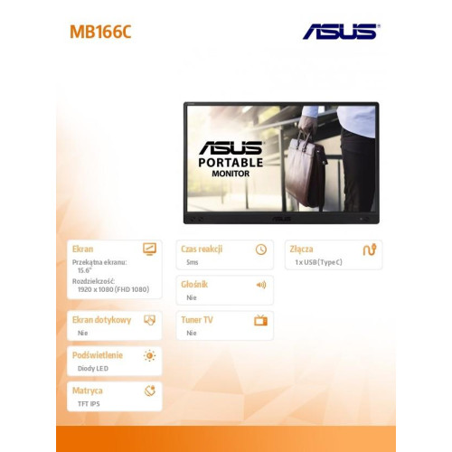 Monitor 16 cali MB166C-8000672