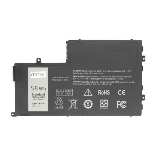 Bateria do Dell Inspiron 15 (5542), 14 (5445) 7600 mAh (58 Wh) 7.4 - 7.6 Volt-8002246