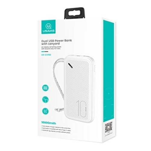 Powerbank PB56 10000mAh 2xUSB Biały-8002747