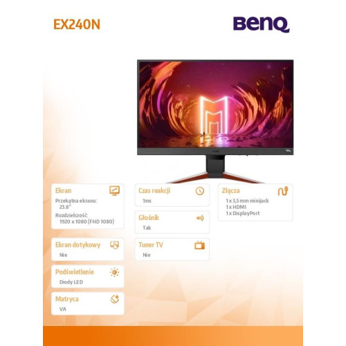 Monitor 23,8 cali EX240N LED 1ms/12mln:1/HDMI/165Hz-8003507