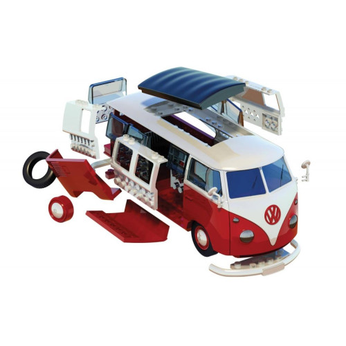 Model plastikowy QUICKBUILD VW Camper Van czerwony-800593