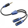Adapter do PS4 2X jack 3,5 gn.-jack 3,5 wt -805737