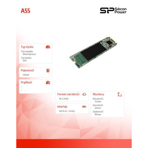 Dysk SSD A55 128GB M.2 460/360 MB/s-8062304