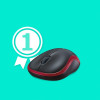 Mysz Logitech M185 910-002240 (optyczna; 1000 DPI; kolor czerwony)-8083708
