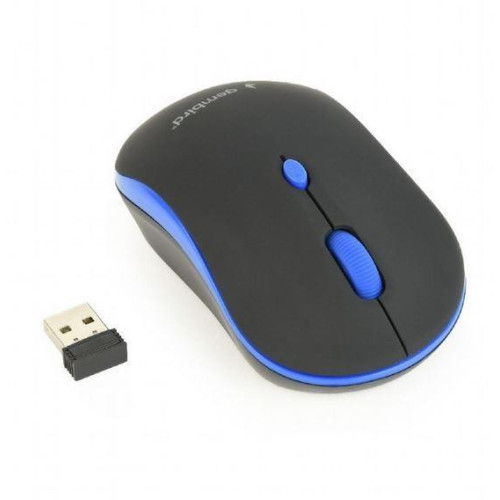 Bezprzewodowa mysz optyczna czarno-niebieska-808973