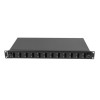 Przełącznica światłowodowa 12XSC duplex/12XLC QUAD rack 19 1U czarna + akcesoria-8100566