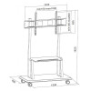TECHLY STOJAK MOBILNY TV LED/LCD/PDP 55-120 CALI 1-8107438