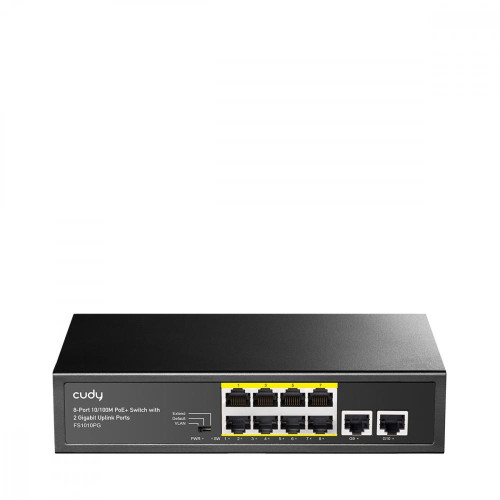 Przełącznik FS1010PG 8xFE PoE+ 120W 2xGigabit Uplink -8100443