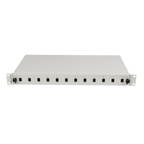 Przełącznica światłowodowa 12XSC simplex/12XLC duplex rack 19 1U szara + akcesoria-8100540