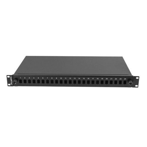 Przełącznica światłowodowa 24XSC simplex/24XLC duplex rack 19 1U czarna + akcesoria-8100576