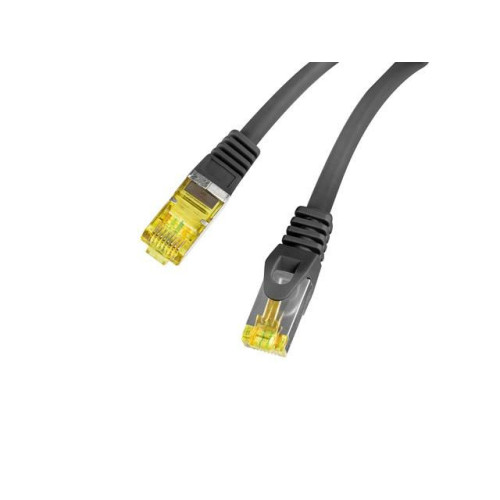 Patchcord kat.6a S/FTP LSZH CU 0.25m fluke passed czarny-8100623