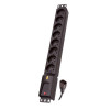 Listwa przeciwprzepięciowa Lestar LZRM 810 BW G-A K.:CZ 1,5M IEC3 (8 x UTE; 1,5m; kolor czarny)-8118976