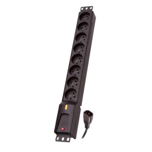 Listwa przeciwprzepięciowa Lestar LZRM 810 BW G-A K.:CZ 1,5M IEC3 (8 x UTE; 1,5m; kolor czarny)-8118976