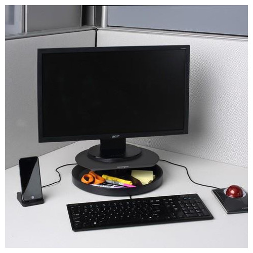 Podstawka do monitora Smartfit Spin2 obrotowa, czarna-813345