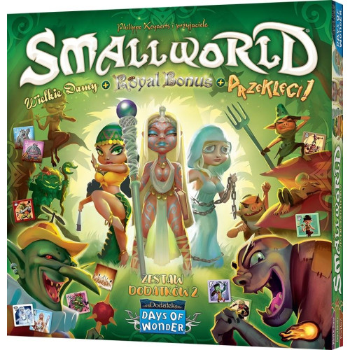 Gra Small World: Zestaw dodatków 2 - Wielkie damy + Royal Bonus + Przeklęci!-815773