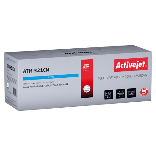 Activejet ATM-321CN Toner (zamiennik Konica Minolta TN321C; Supreme; 25000 stron; niebieski)-8167265
