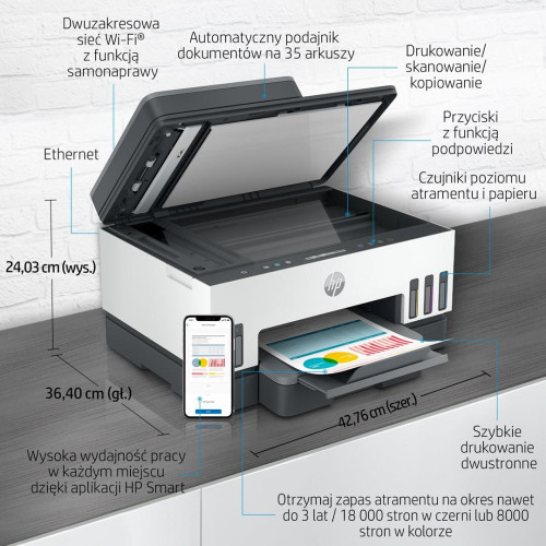 URZĄDZ. WIELOF. HP Smart Tank 750 All-in-One 6UU47A-8177057