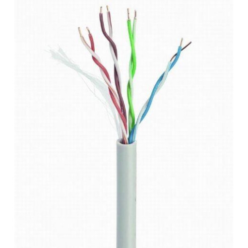 Kabel UTP drut kat. 5e (CCA) 305m szary-8179656