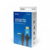 Kabel HDMI (M) v2.1, 1,8m, kątowy, 8K, miedź, niebiesko-czarny, złote końcówki, ethernet/3D, CL-147-8181238