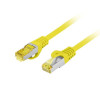 Patchcord kat.6a S/FTP LSZH CU 0.25m żółty fluke -8182582