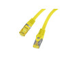 Patchcord kat.6a S/FTP LSZH CU 0.25m żółty fluke-8182584