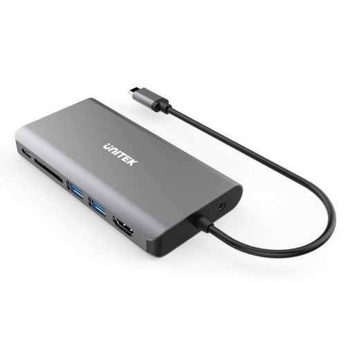 HUB 8-w-1 USB-C 3.1; HDMI; VGA; RJ45; SD; PD 100W; D1019B-8182140