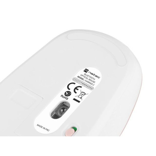 Mysz bezprzewodowa Harrier 2 Bluetooth 5.1 biało-różowa-8182492