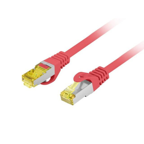 Patchcord kat.6a S/FTP LSZH CU 0.5m czerwony fluke -8182601