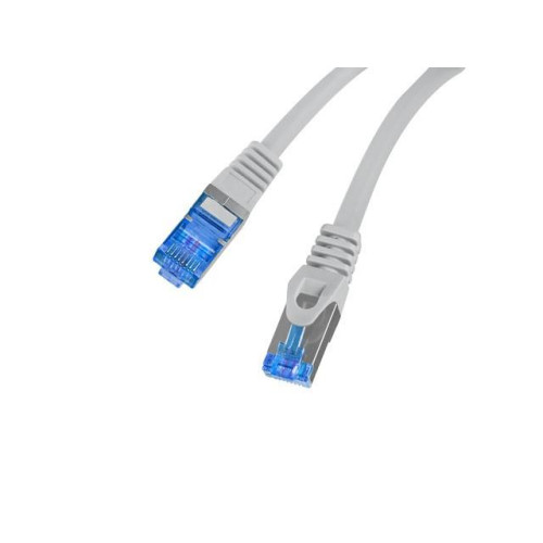 Patchcord kat.6a S/FTP LSZH CCA 0.25m szary fluke-8182669