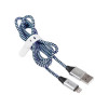 Kabel USB 2.0 iPhone AM lightning 1,0m czarno-niebieski-819351