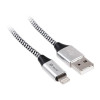 Kabel USB 2.0 iPhone AM lightning 1,0m czarno-srebrny-819388