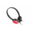 Słuchawki nauszne USL-1222 z mikrofonem czerwone -821092