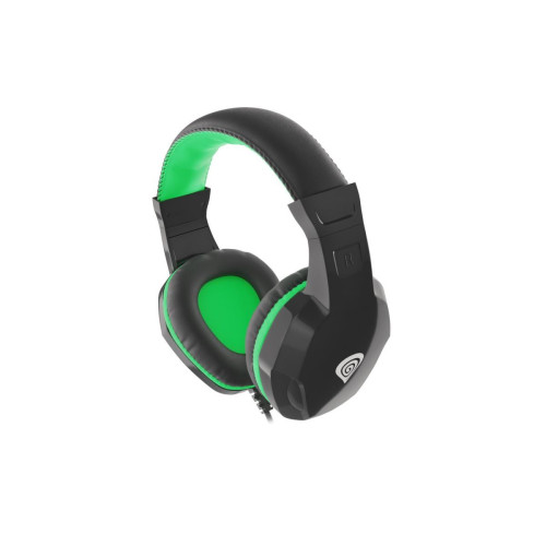 Słuchawki dla graczy Genesis Argon 100 z mikrofonem czarno-zielone-821055