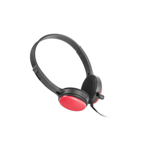 Słuchawki nauszne USL-1222 z mikrofonem czerwone -821092