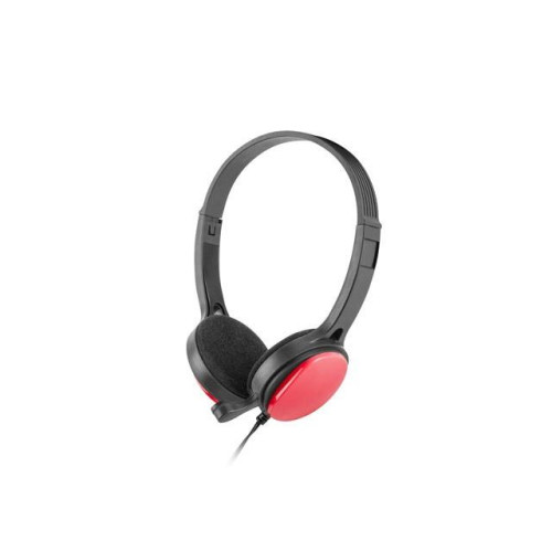 Słuchawki nauszne USL-1222 z mikrofonem czerwone -821093