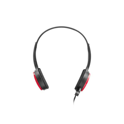 Słuchawki nauszne USL-1222 z mikrofonem czerwone -821095