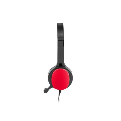 Słuchawki nauszne USL-1222 z mikrofonem czerwone -821096