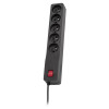 Listwa zasilająca Lestar ZX 510 G-A K:CZ 1,5M (5 x UTE; 10 A; 1,5m; kolor czarny)-534693